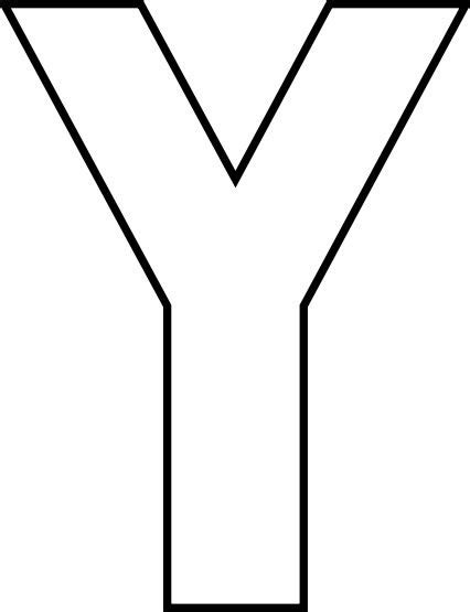 Free Y Stencil Alphabet Letters To Print Alphabet Letter Templates