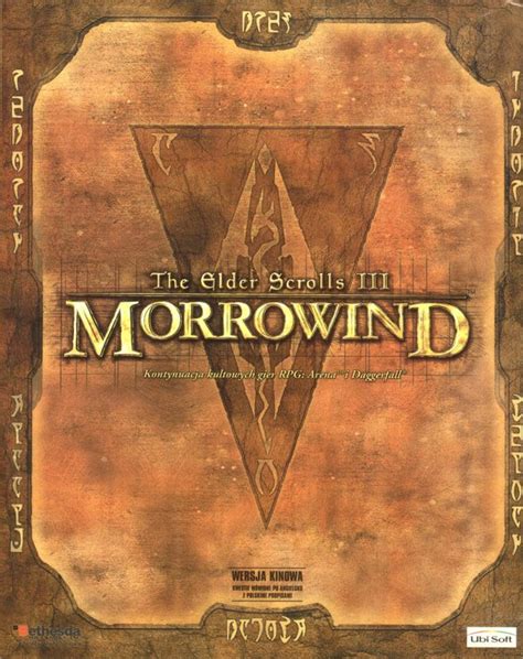 The Elder Scrolls Iii Morrowind Cover Or Packaging Material Mobygames