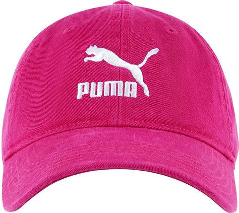 Puma Archive Adjustable Strap Dad Baseball Cap Hat Pink