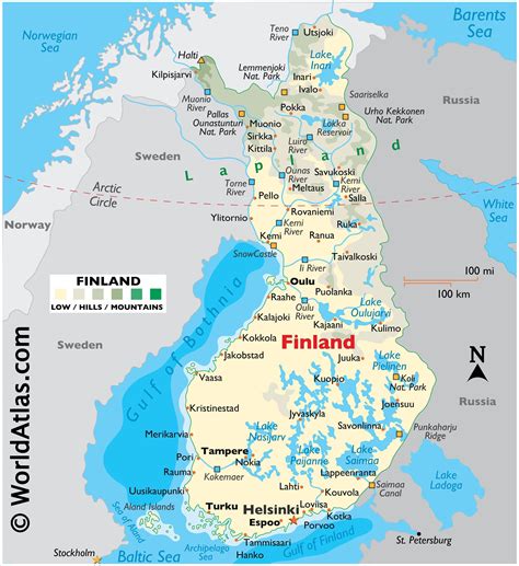 Finland Map Geography Of Finland Map Of Finland