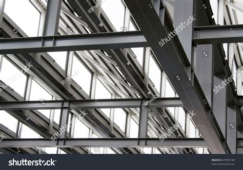A Close Up View Of Steel Roof Struts Stock Photo 47935180 Shutterstock