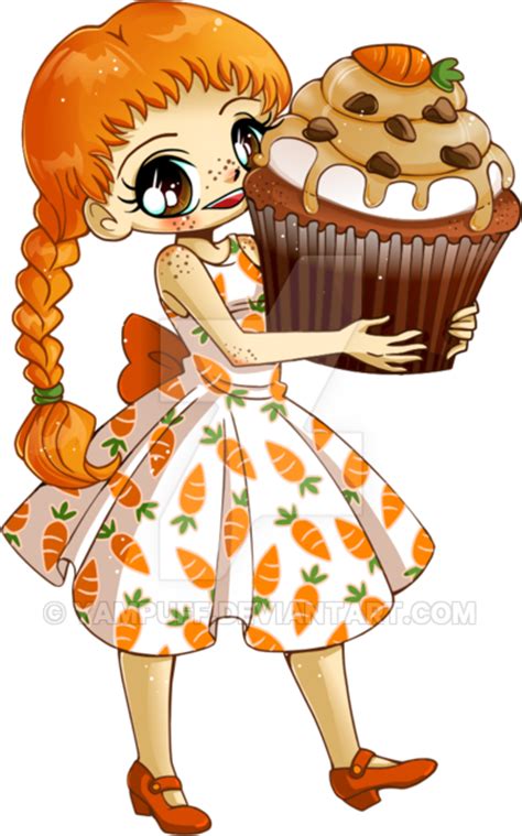 Carrot Cupcake Girl Commission By Yampuff On Deviantart