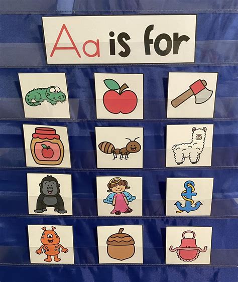 26 Alphabet Pocket Charts For Kindergarten Or Preschool Kindergarten