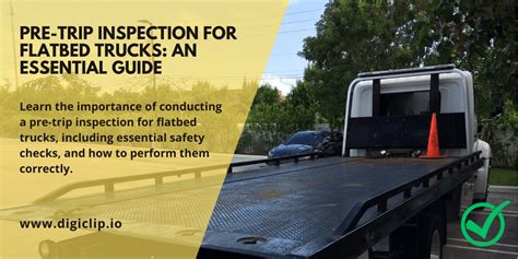 Pre Trip Inspection For Flatbed Trucks A Comprehensive Guide Digi Clip Mobile Forms