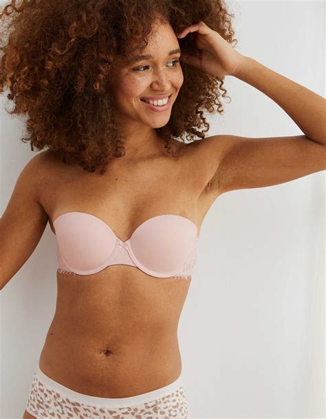 aerie real happy strapless push up bra
