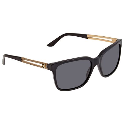 Versace Grey Square Mens Sunglasses Ve4307 Gb187 58