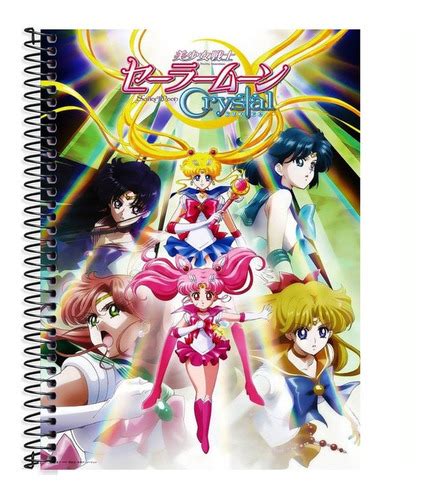 Caderno Sailor Moon Matérias Folhas Capa Dura MercadoLivre
