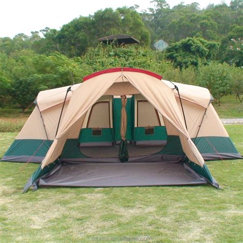 Best Selling Product 6 Persons 3 Room Large Luxury Camping Safari Tent