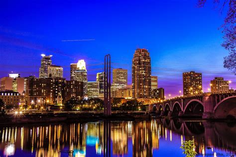 Flickrpdehwis Minneapolis Skyline Reflection If