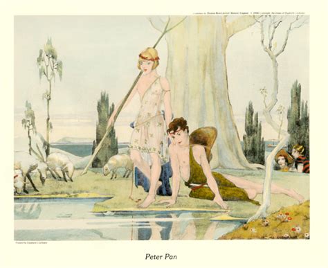 Intaglio Art Prints Peter Pan Restrike Etchings Art Nouveau And Art