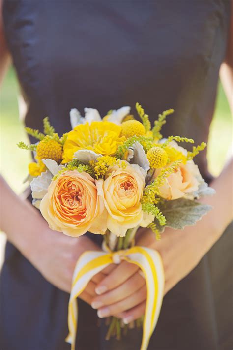 Peach And Yellow Bouquet Elizabeth Anne Designs The Wedding Blog