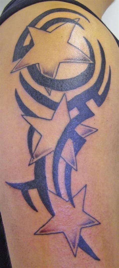 Tribal Star Tattoo Designs For Women