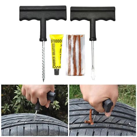 WISE TRAVEL Car Tire Repair Tool For Tubeless Emergency Tyre Fast Puncture Plug Repair Block Air