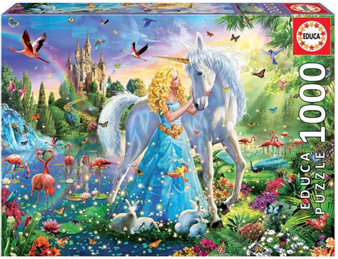 Educa 1000 Piece Jigsaw Princess And The Unicorn Bbs Hobbies Toys And Collectibles