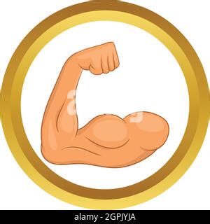 Strong Biceps Gym Vector Symbol Isolate Cartoon Illustration Stock Vector Image Art Alamy
