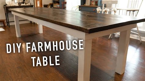 How To Build Your Own Farmhouse Table Diy Youtube