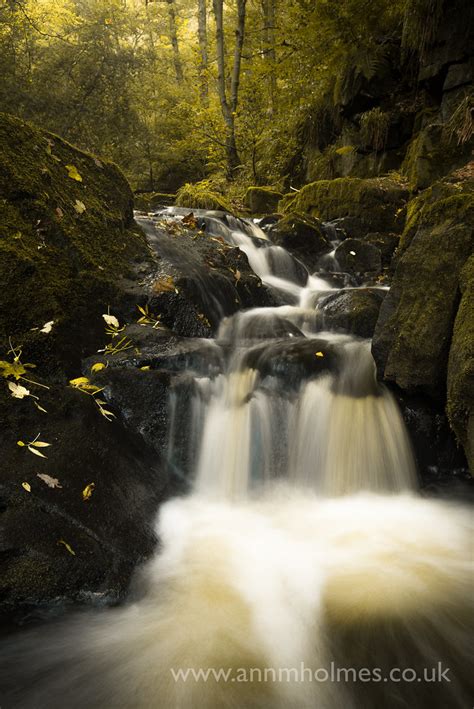 Jumble Clough Waterfall Water Pours Over Rocks In Autumn Flickr