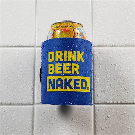 shower beer holder drink beer naked