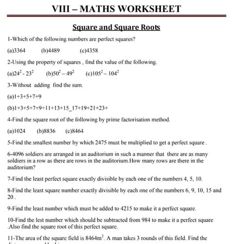 Students receive detailed learning materials of class 8 math. Download CBSE Class 8 Maths Worksheets 2020-21 Session in PDF