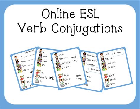 Online Esl Verb Conjugation Charts For Level 2 And Level 3 By