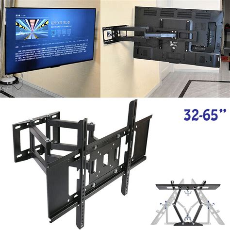 Adjustable Angle Tv Wall Mount Strong Six Arm Tv Bracket For 32~65