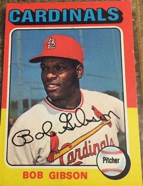 1975 Topps Bob Gibson St Louis Cardinals 150 Baseball Card