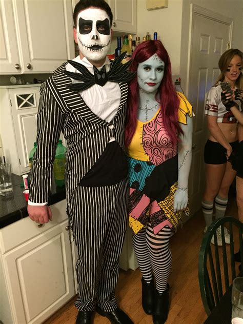 Jack Skellington And Sally Finklestein From The Nightmare Before