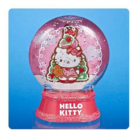 Hello Kitty Pink Glitter Base 3 12 Inch Snow Globe Hello Kitty