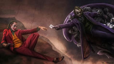 Joker DC komiksi 4K fona tapetes lejupielāde