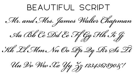 List Of Most Beautiful Free Calligraphy Fonts With New Ideas