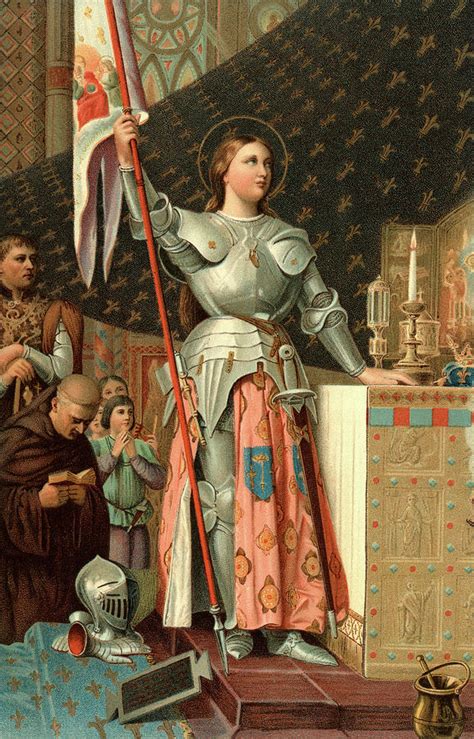 1400s July 17 1430 Joan Of Arc Painting By Vintage Images