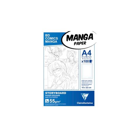 Clairefontaine Manga Pad A4 Story Board Paper 55gsm Stationery And Pens