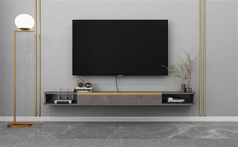 Pmnianhua Floating Tv Unit 47 Wall Mounted Tv Cabinet Floating