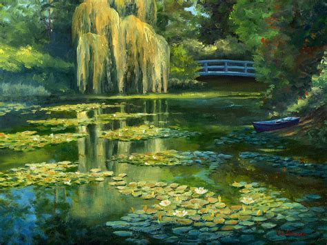 See more ideas about monet, garden painting, giverny. Monet Water Lily Garden IIi, Giverny, France Painting by ...