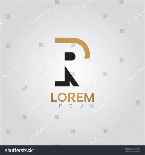 Vector Graphic Elegant Silhouette Alphabet Symbol In Two Colors