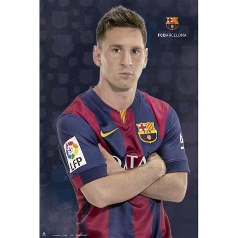 Poster Lionel Messi Fc Barcelone Achat Vente Affiche Cdiscount