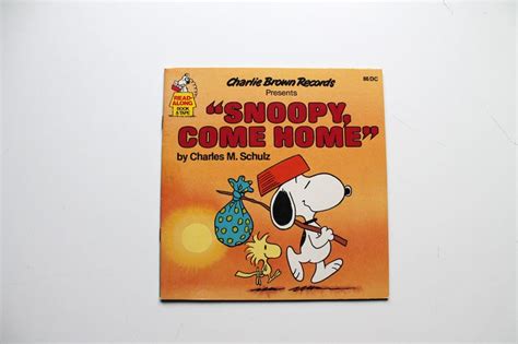 Snoopy Come Home By Charles M Schulz Read Along Book 1980 Etsy