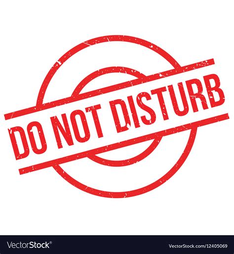 Do Not Disturb Rubber Stamp Royalty Free Vector Image