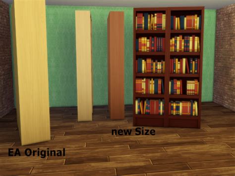 Sims 4 Ccs The Best Resized Bookshelf By Chillis Sims Bücherregal