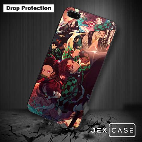 For Iphone Se678 Plus Xsxrxs Max Demon Slayer Anime Painted Tpu