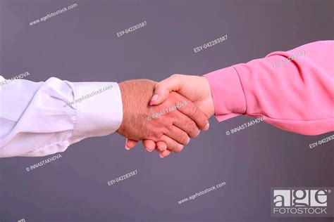 Handshake Two Hands For Men And Women Stock Photo Picture And Low