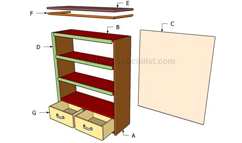 Building A Bookcase Howtospecialist How To Build Step By Step Diy
