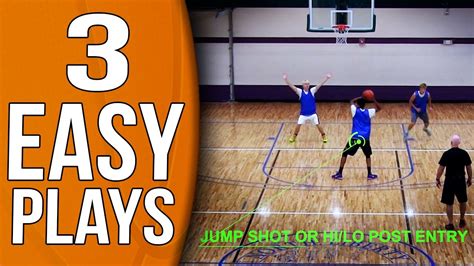 3 Easy And Effective Youth Basketball Plays Youtube