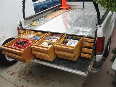 The build of this truck bed drawer set is pretty simple: How to Install a Sliding Truck Bed Drawer System | DIY ...