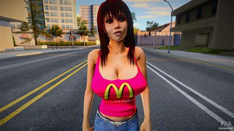 Mc Donalds Stuff Girl For Gta San Andreas