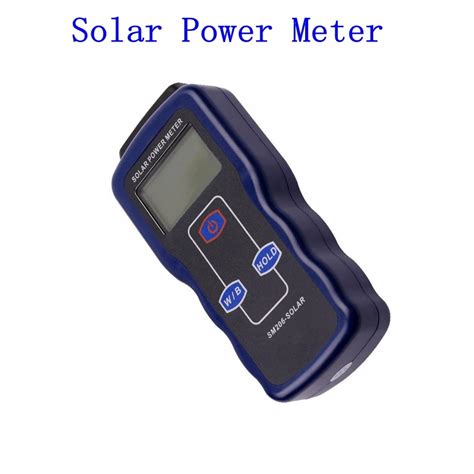 Portable Digital Solar Power Meter Precision Light Meter Data Hold Peak