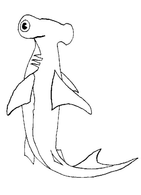 Home/water world coloring pages/hammerhead shark coloring page. Hammerhead Shark Coloring Pages Free - Coloring Home