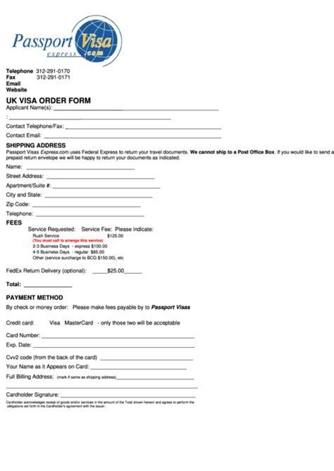 Top Uk Visa Application Form Templates Free To Download In Pdf Format
