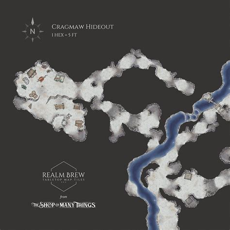 Cragmaw Hideout Map For Dandd Starter Set Free The Shop Of Many Things