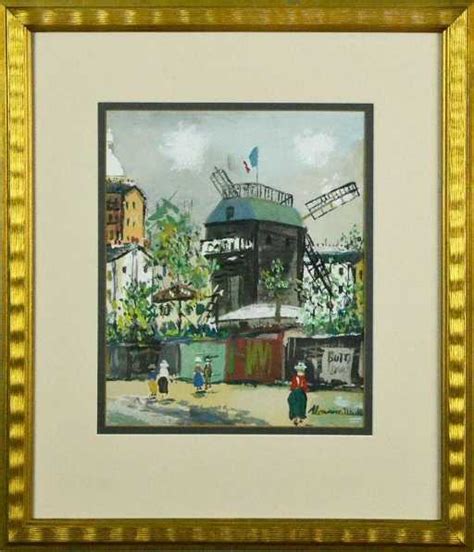 Bears Signature Maurice Utrillo Gouache And Watercolor